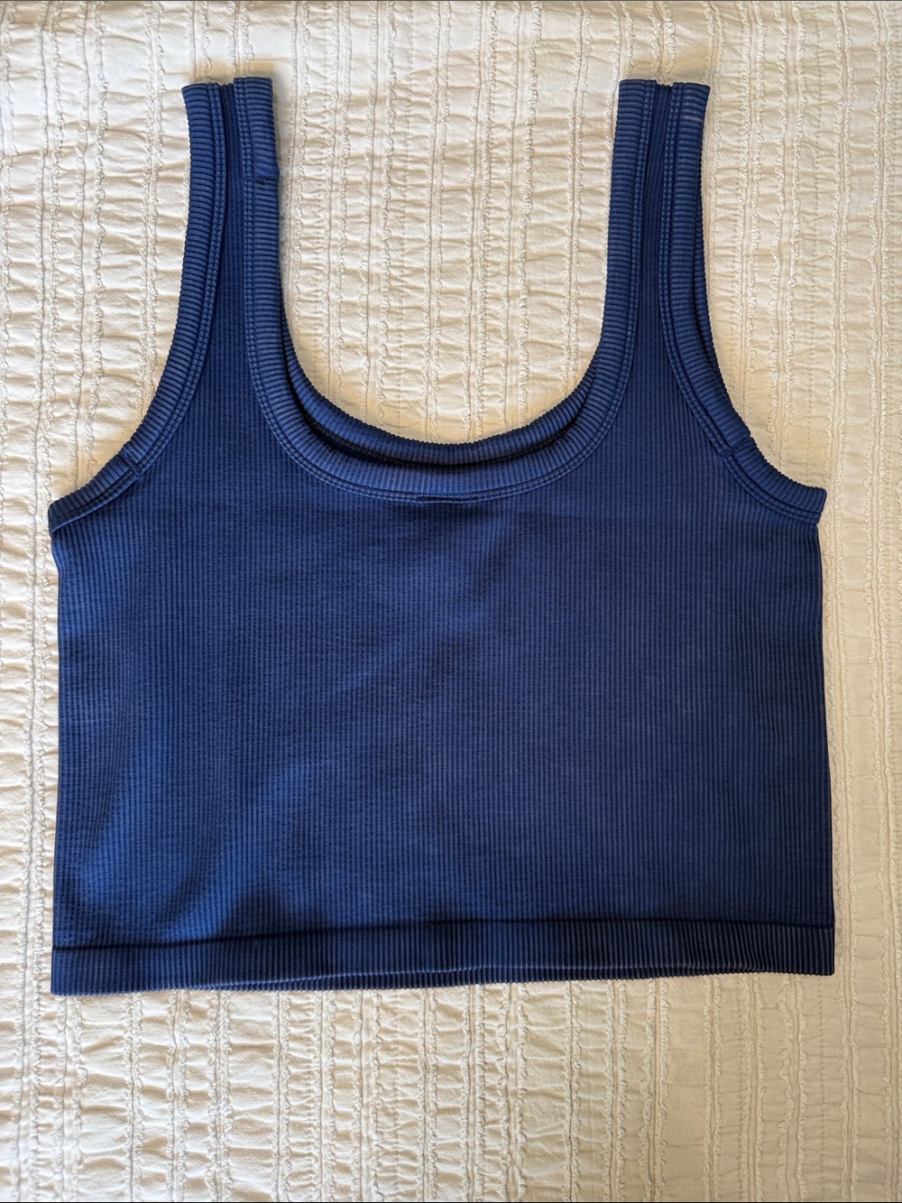 GAP Navy Ribbed Cropped Tank - Picture 5 of 6
